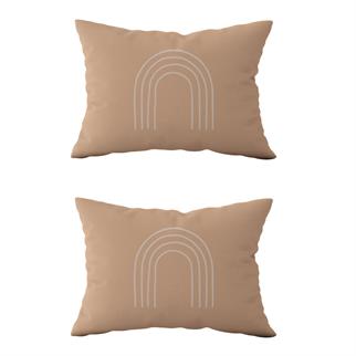 Evdek Çift Taraflı Dikdörtgen Kırlent Kılıf 2li Ds53