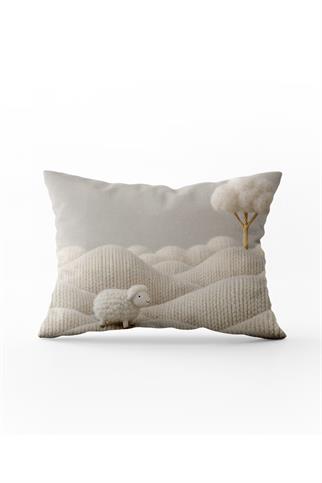 Evdek Çift Taraflı Dikdörtgen Kırlent Kılıfı 6EMD27