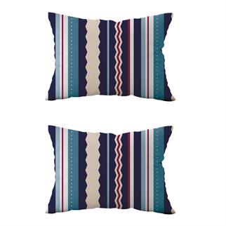 Evdek Çift Taraflı Dikdörtgen Kırlent Kılıf 2li Ds101