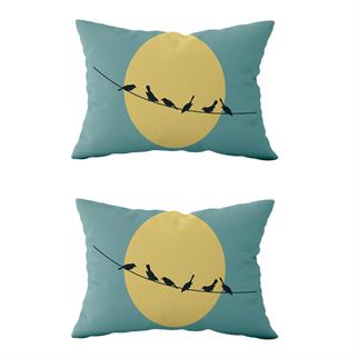 Evdek Çift Taraflı Dikdörtgen Kırlent Kılıf 2li Ds103