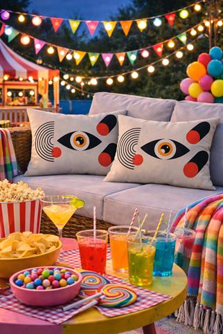 Evdek Çift Taraflı Dikdörtgen Kırlent Kılıf 2li Ds68