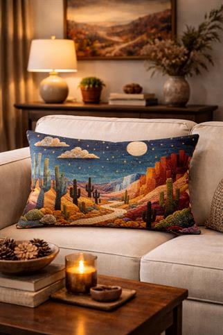 Evdek Çift Taraflı Dikdörtgen Kırlent Kılıfı 6EMD26