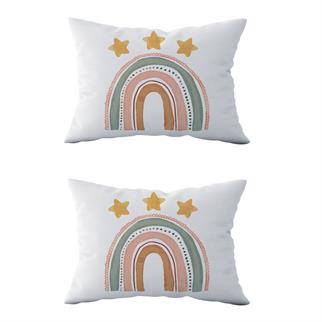 Evdek Çift Taraflı Dikdörtgen Kırlent Kılıf 2li Ds8