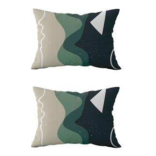 Evdek Çift Taraflı Dikdörtgen Kırlent Kılıf 2li Ds64