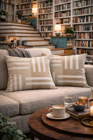 Evdek Çift Taraflı Dikdörtgen Kırlent Kılıf 2li Ds105