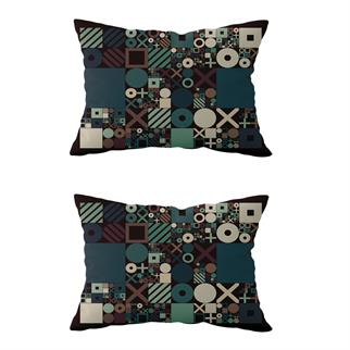 Evdek Çift Taraflı Dikdörtgen Kırlent Kılıf 2li Ds71