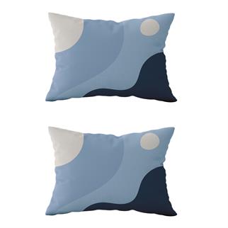 Evdek Çift Taraflı Dikdörtgen Kırlent Kılıf 2li Ds63