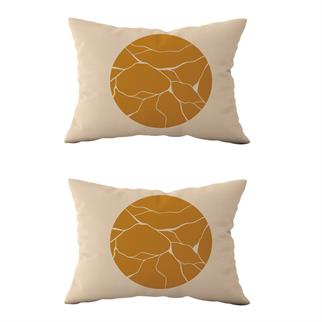 Evdek Çift Taraflı Dikdörtgen Kırlent Kılıf 2li Ds76