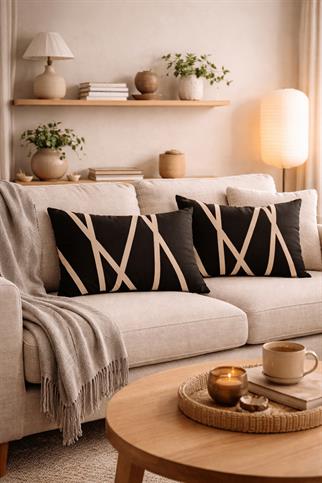 Evdek Çift Taraflı Dikdörtgen Kırlent Kılıf 2li Ds21