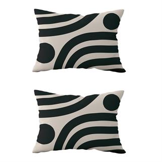 Evdek Çift Taraflı Dikdörtgen Kırlent Kılıf 2li Ds16