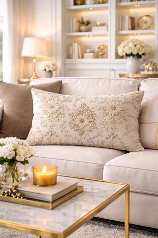 Evdek Çift Taraflı Dikdörtgen Kırlent Kılıfı 6EMD29