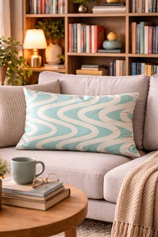 Evdek Çift Taraflı Dikdörtgen Kırlent Kılıfı TK23