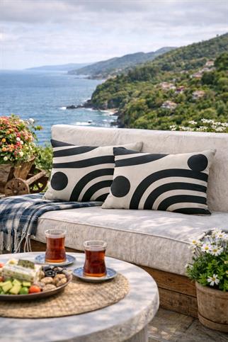 Evdek Çift Taraflı Dikdörtgen Kırlent Kılıf 2li Ds16