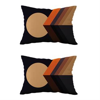 Evdek Çift Taraflı Dikdörtgen Kırlent Kılıf 2li Ds82