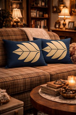 Evdek Çift Taraflı Dikdörtgen Kırlent Kılıf 2li Ds113