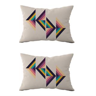 Evdek Çift Taraflı Dikdörtgen Kırlent Kılıf 2li Ds33