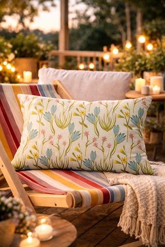 Evdek Çift Taraflı Dikdörtgen Kırlent Kılıfı TK30