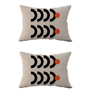 Evdek Çift Taraflı Dikdörtgen Kırlent Kılıf 2li Ds84