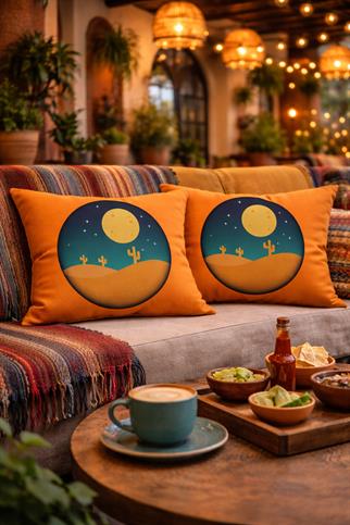 Evdek Çift Taraflı Dikdörtgen Kırlent Kılıf 2li Ds96