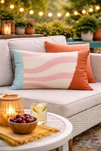 Evdek Çift Taraflı Dikdörtgen Kırlent Kılıfı TK17