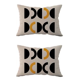 Evdek Çift Taraflı Dikdörtgen Kırlent Kılıf 2li Ds86