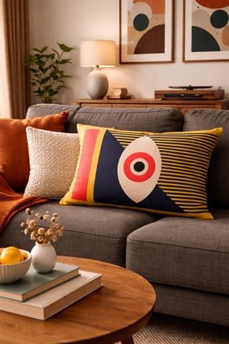 Evdek Çift Taraflı Dikdörtgen Kırlent Kılıfı TK3