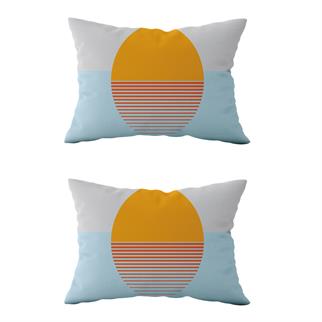 Evdek Çift Taraflı Dikdörtgen Kırlent Kılıf 2li Ds95