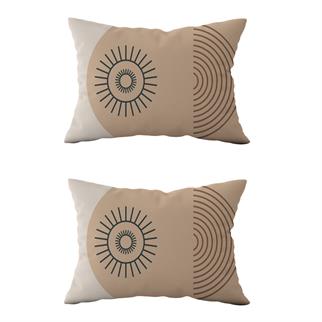 Evdek Çift Taraflı Dikdörtgen Kırlent Kılıf 2’li KL22