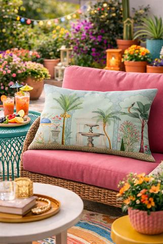 Evdek Çift Taraflı Dikdörtgen Kırlent Kılıfı TK41