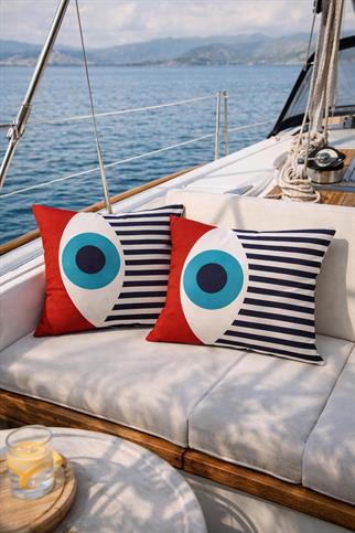 Evdek Çift Taraflı Dikdörtgen Kırlent Kılıf 2li Ds43