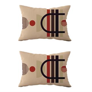 Evdek Çift Taraflı Dikdörtgen Kırlent Kılıf 2li Ds83