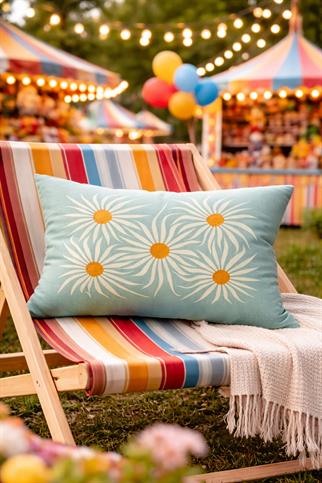 Evdek Çift Taraflı Dikdörtgen Kırlent Kılıfı TK24