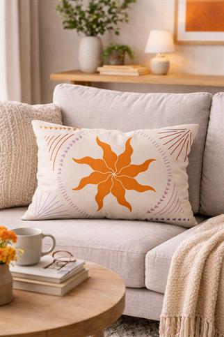 Evdek Çift Taraflı Dikdörtgen Kırlent Kılıfı TK25