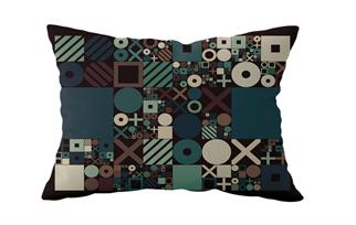 Evdek Çift Taraflı Dikdörtgen Kırlent Kılıf 2li Ds71