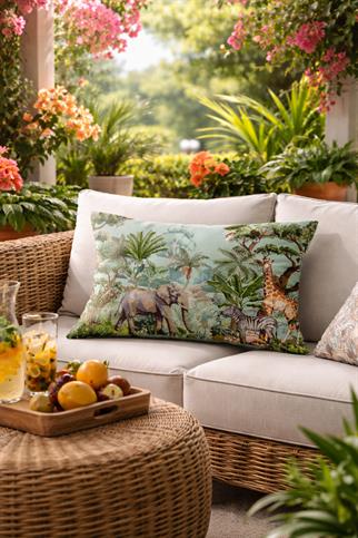 Evdek Çift Taraflı Dikdörtgen Kırlent Kılıfı TK43