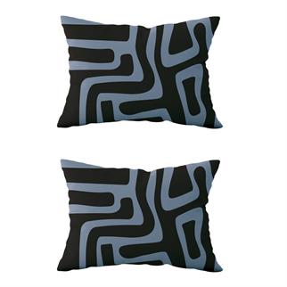 Evdek Çift Taraflı Dikdörtgen Kırlent Kılıf 2li Ds62