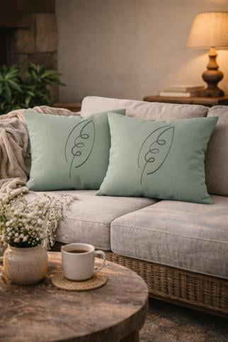 Evdek Çift Taraflı Dikdörtgen Kırlent Kılıf 2li Ds44