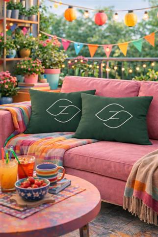 Evdek Çift Taraflı Dikdörtgen Kırlent Kılıf 2li Ds79