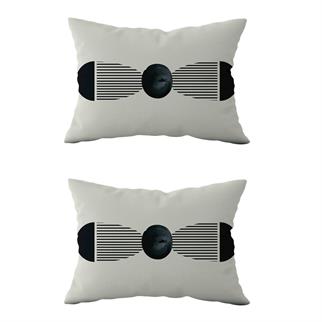 Evdek Çift Taraflı Dikdörtgen Kırlent Kılıf 2li Ds52