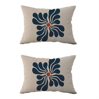 Evdek Çift Taraflı Dikdörtgen Kırlent Kılıf 2li Ds115