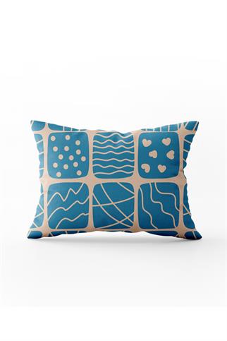 Evdek Çift Taraflı Dikdörtgen Kırlent Kılıfı TK19