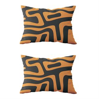 Evdek Çift Taraflı Dikdörtgen Kırlent Kılıf 2li Ds12