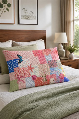 Evdek Dekoratif Kapitone Yastık Kılıfı 50x70 Cm 6ETD9