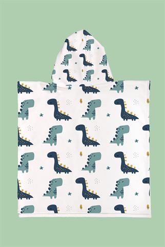 Evdek Dino Çocuk Panço Plaj Havlusu