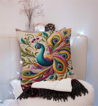 Evdek Embroidery Ds13 Dijital Baskılı Kırlent Kılıfı