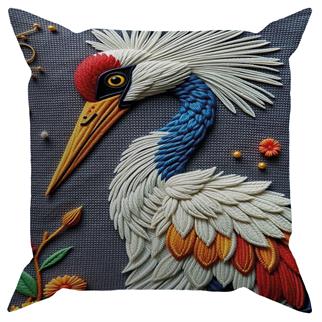 Evdek Embroidery Ds14 Dijital Baskılı Kırlent Kılıfı