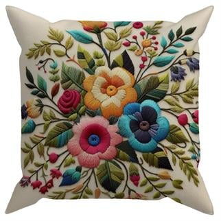 Evdek Embroidery Ds17 Dijital Baskılı Kırlent Kılıfı