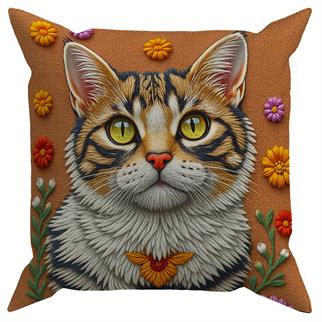 Evdek Embroidery Ds21 Dijital Baskılı Kırlent Kılıfı