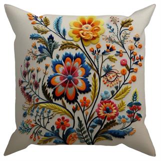Evdek Embroidery Ds28 Dijital Baskılı Kırlent Kılıfı