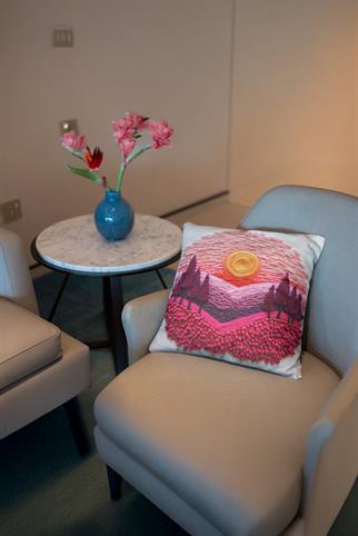 Evdek Embroidery Ds34 Dijital Baskılı Kırlent Kılıfı